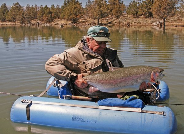 Denny Rickards of Crystal Creek Anglers — 50+ years guiding still-water fly fishing, four published books, and a Klamath Basin home base for chasing trophy trout. All photos courtesy of Denny Rickards / Crystal Creek Anglers.